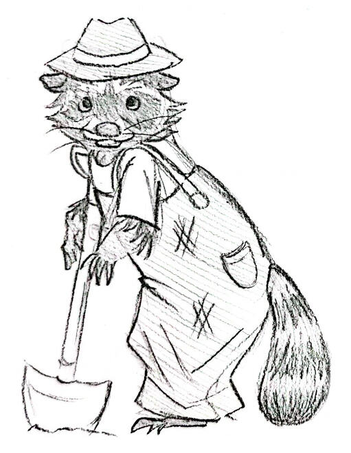 Raccoon Character Sketch